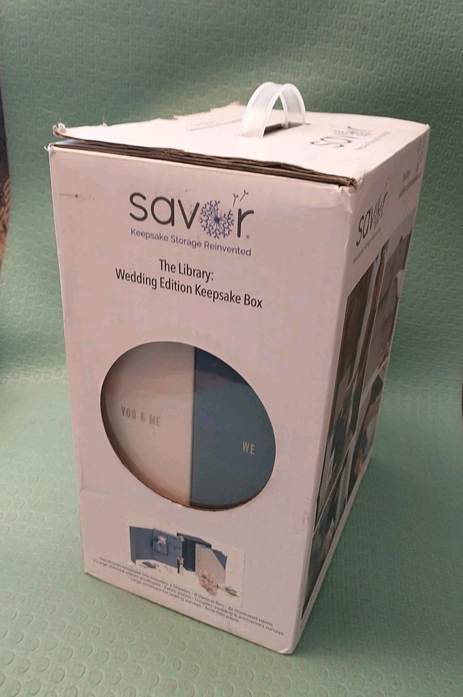 New Savor Keepsake Storage Reinvented The Library: Wedding Edition Keepsake Box