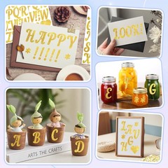 360Pcs Letter Stickers Glitter Alphabet Stickers 2 Inch Self Adhesive Waterpr…