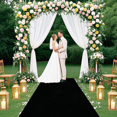 Black Aisle Runner 15Ftx2Ft Wedding Aisle Runner Outdoor Indoor Church Hallway C