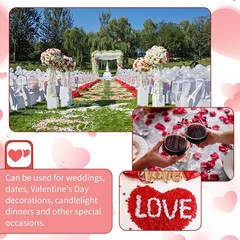 2200 Eco-Friendly Artificial Rose Petals for Weddings, Parties & Romantic Gifts