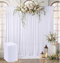10 panels of 1.5 m x 3 m 15.2 m x 3m background curtains without white wrinkles