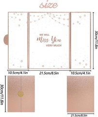 Customizable 18×12 Rose Gold Signature Board for Unforgettable Farewells