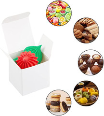 30 Pack Kraft Paper Box 1.57″ Mini White Paper Gift Packaging Box with Lid Soap