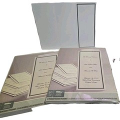 LOT OF 3 Wilton Wedding Tri-fold Programs Elegant Black Border 50 Count