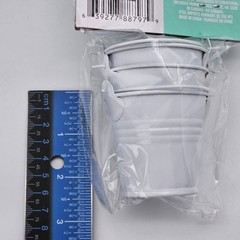 6 Count Favor Set Tins White Bucket Details Accessories Greenbrier – 2 Packages