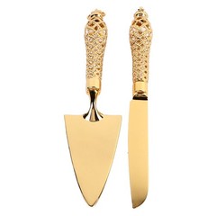 ˇVintage Engraved Cake Knife And Server Set For Wedding