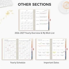 2026 Planner, Weekly and Monthly, Medium Size (5.7″ x 8.3″), Jan – Dec 2026,
