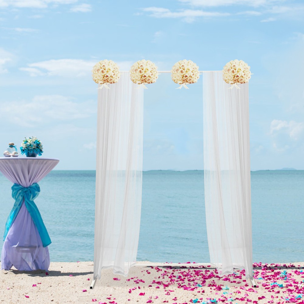 1.5 × 2m Elegant Wedding Stand in White and Blue for Stunning Backdrops
