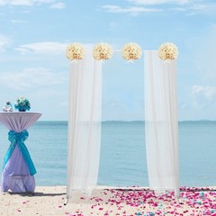 1.5 × 2m Elegant Wedding Stand in White and Blue for Stunning Backdrops
