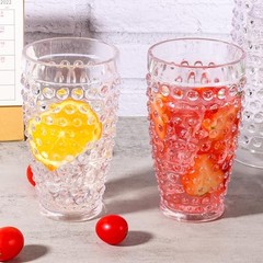Yomarkrt 19OZ Highball Plastic Drinking Glasses – Set of 6 Clear Water
