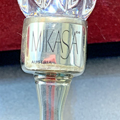 Mikasa 9 1/2″ Silver Plate Cake Server W/ Crystal Handle W/Box Wedding Pie