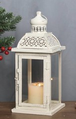 DECORKEY Lantern Decorative Indoor&Outdoor, Metal set of 2