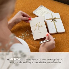 ARTESORI Wedding Vow Book for Her & Him, His and Hers Gifts, Wedding Registry