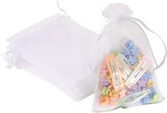 50PCS 4×6 White Organza Bags – Versatile Drawstring Gift Pouches