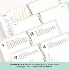 Blue Sky Day Designer 2026-2027 Weekly and Monthly Academic Year Planner Cale…