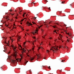 2000PCS Red Silk Rose Petals for Wedding Proposal Anniversary Party