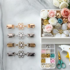4 Pcs Cardigan Closure Clips Scarf Shawl Clasp Clothing for Women