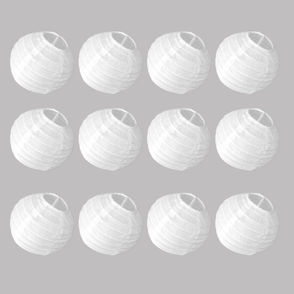 Everyday PLNT-10-FBA Round Paper Lantern (10 Pack), 10″, White