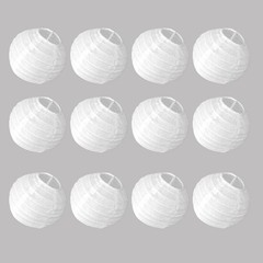 Everyday PLNT-10-FBA Round Paper Lantern (10 Pack), 10″, White