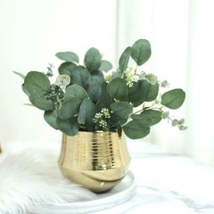 14 Green 12″ Artificial Eucalyptus LEAVES SPRAYS Stems Party Events Decorations