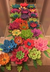 21 handmade PAPERFLOWER backdrop set♡ SALE!!!!
