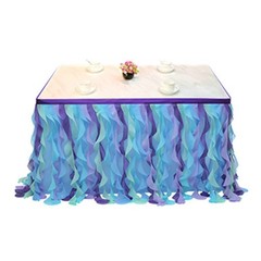 Table Skirts for Rectangle Table Decors Table Skirting Cover Baby Shower Wedding