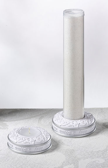 Unity Sand Ceremony Tube Stands – Together Forever Wedding Holders x 2