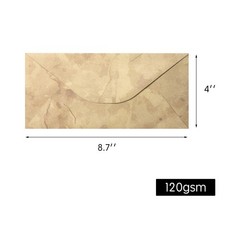 【Pack 48 】Vintage Style Envelopes – Classic Aged Envelopes in 6 Un