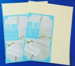 2 Sets of Gartner Pearl Ivory Place Cards 48 Count in each