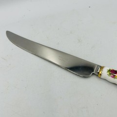 Vtg Royal Albert Old Country Roses Cake Knife Made In England Bone China 9.5”