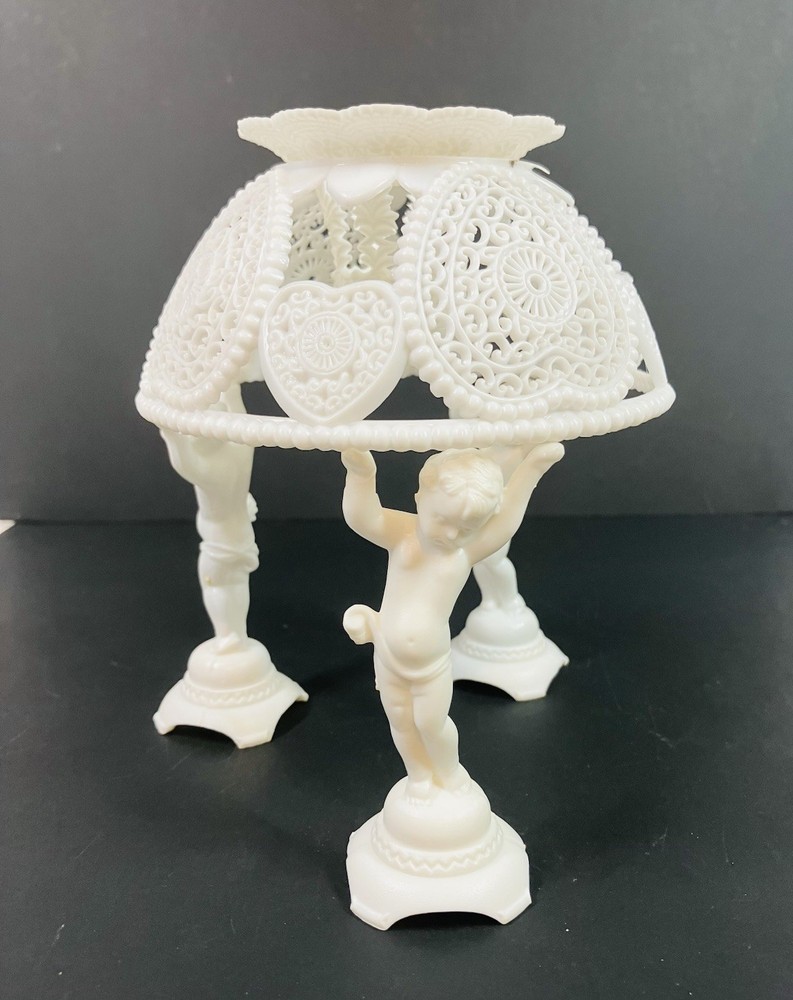 Vintage Wilton 5 Piece Cake Topper Cherubs Canopy & Bell-Plastic