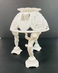 Vintage Wilton 5 Piece Cake Topper Cherubs Canopy & Bell-Plastic