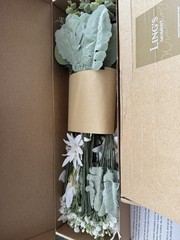 Ling’s moment Artificial Greenery Bouquet Bunch Set Green White Wedding Decor
