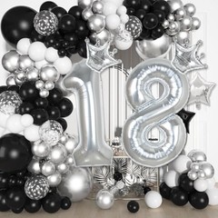 11 Balloon Numbers 40 inch Silver Number Balloon for 11th Birthday Number 11