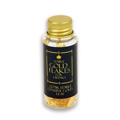 Edible Genuine Gold Leaf Flakes for Drinks and Food Safe and Luxurious 6 Pack