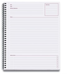 Cambridge Limited Meeting Planner,Side-Bound,11 x 8 1/4, 80 Sheets, Sold as 3…