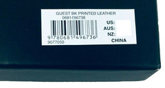 Unique Genuine Leather Guest Book Wedding Silver Gilt Modern Paperchase Black