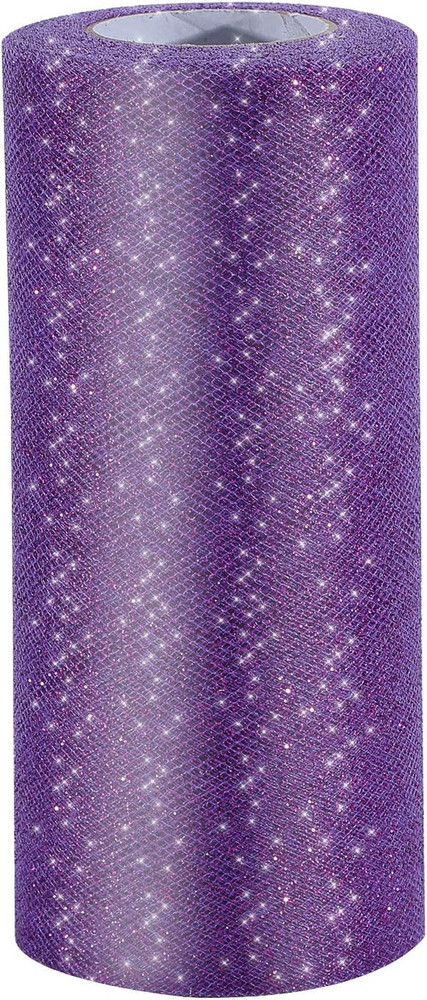 Glitter Tulle Roll Sparkling Tulle Ribbon Fabric Spool for Wedding Decoration Gi