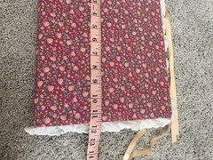 VTG Floral Lace Fabric Photo Album 3 Ring Binder Padded Cover Cottagecore