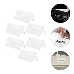 6 Pcs Place Setting Holder Desktop Conference Signage Card for Table