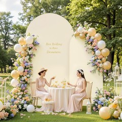 Zipper Archway Backdrop Cover Thick Stretch Spandex for Wedding Fits 4FT–7.2FT