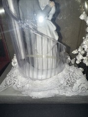 New Wilton Elegant Wedding Couple Caketop, white Designer Series By Ellen W