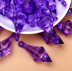 100Pcs/lot 18*46mm Hanging Pendant Diamond Drop Chandelier Acrylic Crystal Bead