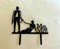 Acrylic Wedding Cake Topper – Star Wars – Ian Solo Chained