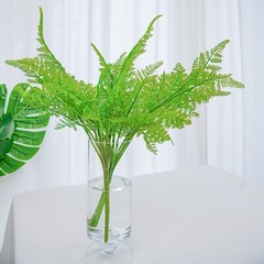 2 Green 19″ ARTIFICIAL Asparagus Fern LEAVES Faux Greenery Stems Party Supplies