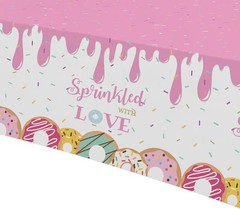 Donut Baby Sprinkle Decorations Girl Tablecloth – Sprinkled with Multi Color