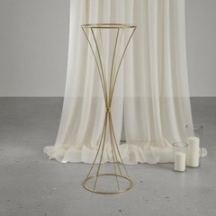 Metal Hourglass Flower Holder Wrought Iron Wedding Aisle Floor Vase for