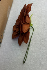 Ling’s Moment Burnt Orange Navy Artificial Flowers Greenery Combo Deluxe Set