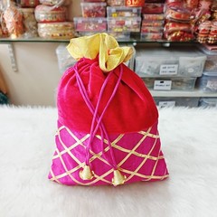 Velvet Potli,Batwa,Return Gift Potli,Mithai,Bhaji,Ladoo Potli,Baby Shower,Potli