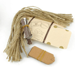100Pcs Suitcase Candy Boxes, Party Favor Candy Box, Vintage Kraft Paper Gift Bag